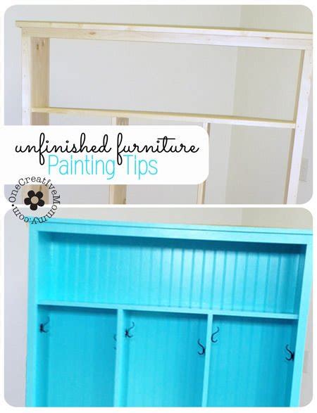 Painting Tips for Unfinished Furniture - onecreativemommy.com