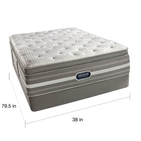 Beautyrest Recharge World Class Rekindle Plush Super Pillow Top King Size Mattress Set White