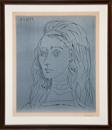 Pablo Picasso Portrait De Jacqueline 1959 Artsy