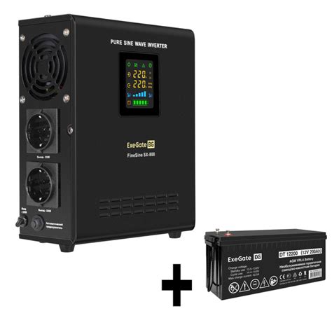 Инвертор ИБП Линейно-интерактивный (Smart UPS) ExeGate EX296538RUS, 800 ...