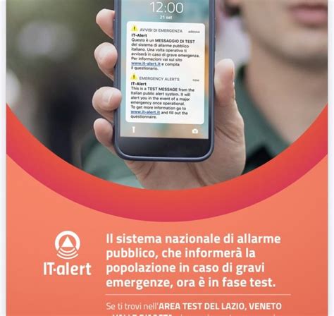 Lazio Gioved Settembre Sms D Allerta Sui Cellulari Test Della