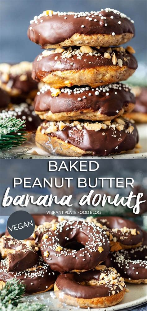 Baked Peanut Butter Banana Donuts Recipe Party Food Dessert