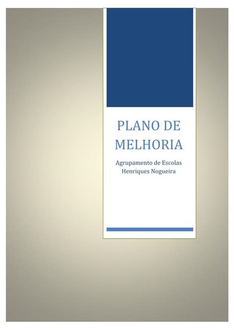 PDF PLANO DE MELHORIA Aehn Net Base Nos Documentos