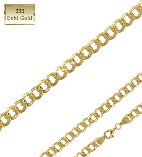 Panzerkette Echt Gold Cm Mm Kette Herren Damen Goldkette