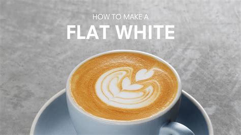 flat white barista approved techniques  dream