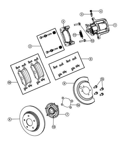 Dodge Journey Caliper Caliper Assembly Disc Brake Rear 68029889ad Chrysler Jeep Dodge