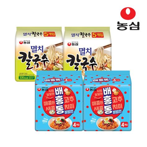 농심 배홍동비빔면 멀티팩137gx4 X2개 멸치칼국수 멀티팩98gx5 X2개 홈플러스 택배배송