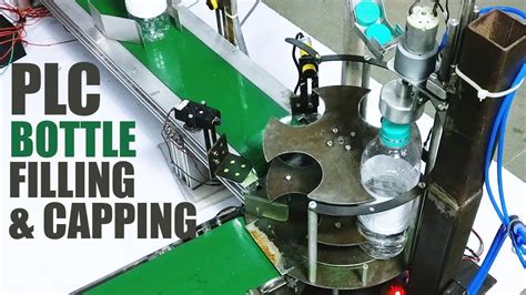 Automatic Bottle Filling And Capping Machine Using Plc Youtube