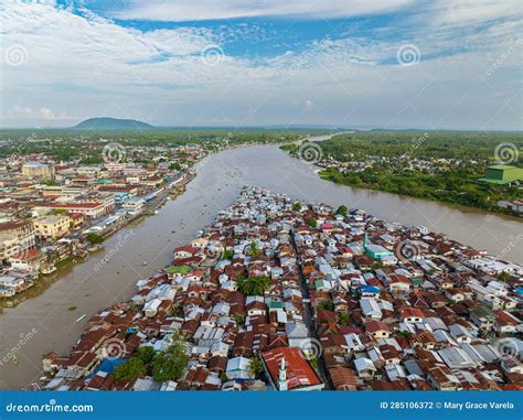 Top Aerial View of Cotabato City, Philippines. Stock Photo - Image of ...