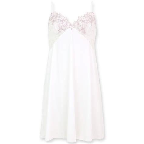 フランデランジェリー fran de lingerie 軽やかに揺れるチュールフラワー可愛い実用的 ノーブルティアラブラ002 デザイン系スリップ スリップ ホワイト