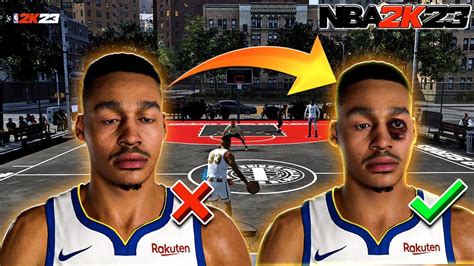 UPDATED FACE SCANS NBA 2K23 Jordan Poole BLACK EYE Face Scan YouTube