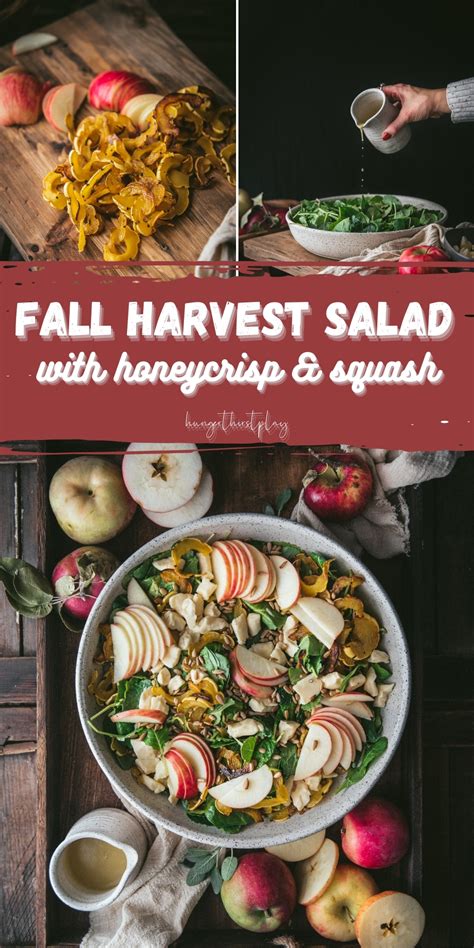 Fall Harvest Salad With Honeycrisp Squash Hunger Thirst Play