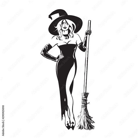 Sexy Witch Drawing