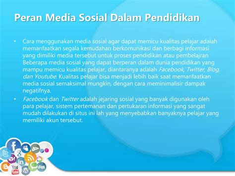 Manfaat Media Sosial Dalam Dunia Pendidikan Ppt