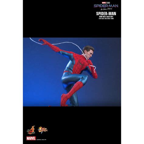 Hot Toys New Red Blue Suit Spider Man Marvel S Spider Man No Way Home Figurine Movie
