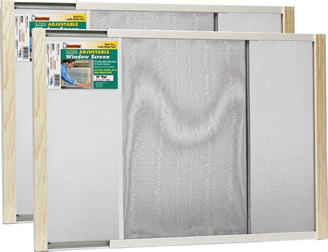 Flyzzz Adjustable Sliding Window Screen H X W White