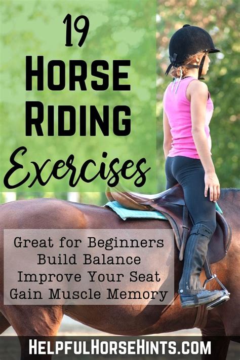 19 Beginner Horse Riding Exercises + Lesson Plans - Helpful Horse Hints