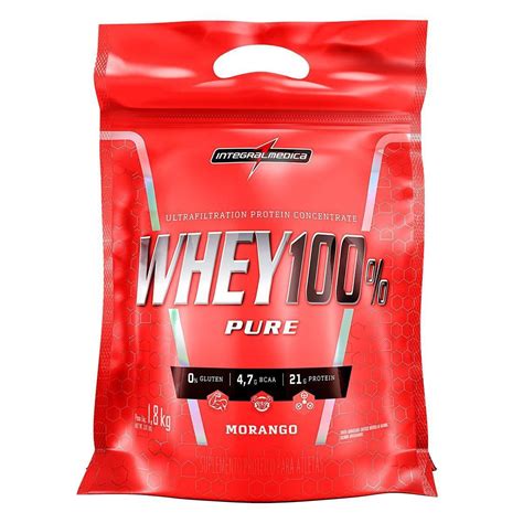 Whey Protein 100 Super Pure 18 Kg Body Size Refil Integralmédica Whey Protein Magazine Luiza