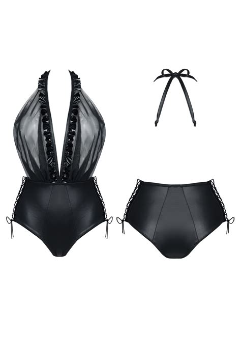 Wetlook Body Mit Lackapplicationen Catsuits Bodys Club Hot