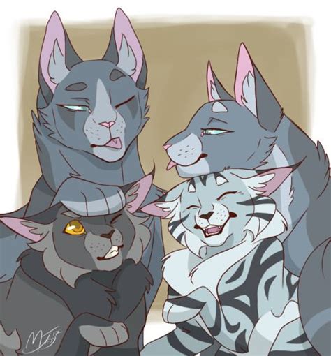 Stonefur and Mistyfoot(star) and their apprentices | Warrior cats fan ...