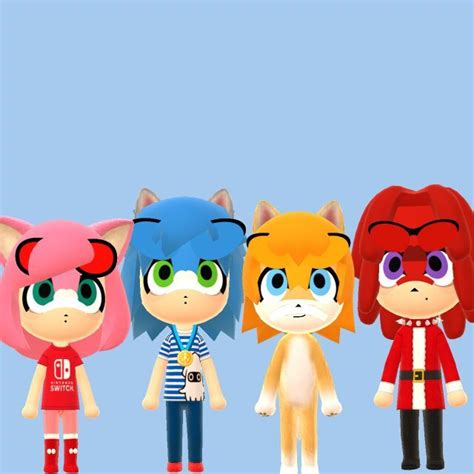 Sonic Miis Sonic The Hedgehog Amino