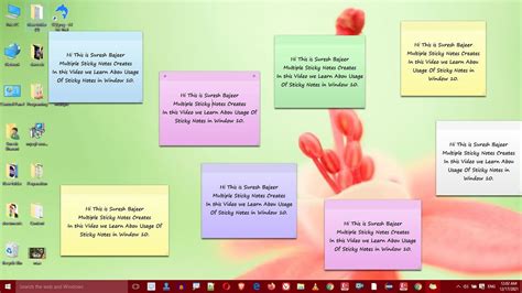 Creates Multiple Sticky Notes In Windows 10 Usage Of Sticky Notes How To Write Text On