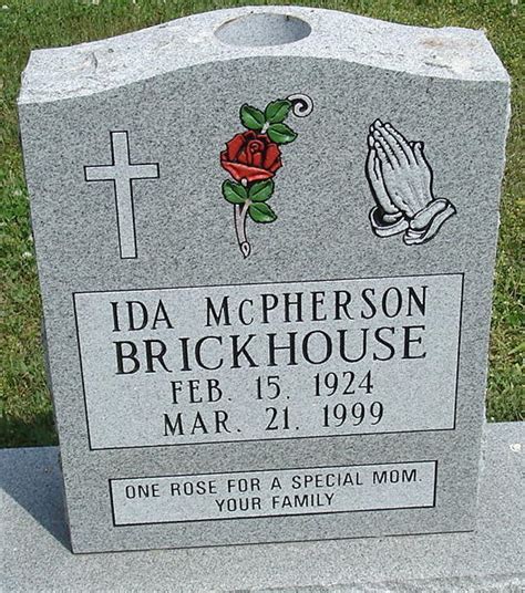 Ida Virginia Mcpherson Brickhouse Find A Grave Memorial