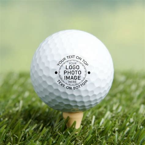 Personalized Logo or Photo Custom Color Golf Balls | Zazzle