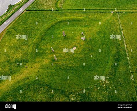 Stenness stones aerial hi-res stock photography and images - Alamy