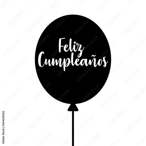 Celebración de cumpleaños Logo aislado con texto manuscrito Feliz