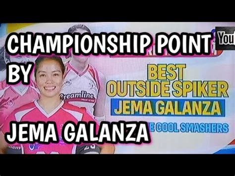 CHAMPIONSHIP POINT BY JEMA GALANZA PVL 2023 Jemagalanza Pvl