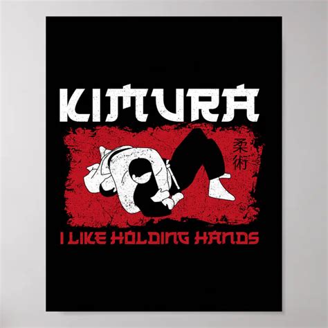 Jiu Jitsu Bjj Kimura I Hou Van Het Houden Van Hand Poster Zazzle Nl