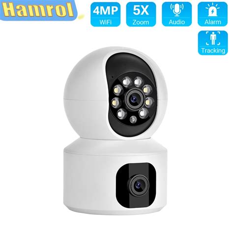 Hamrol Mp Dual Lens Ptz Wifi Camera Ai Human Detection Two Way Audio