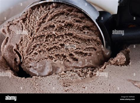 Scoop of Chocolate Ice Cream Stock Photo - Alamy