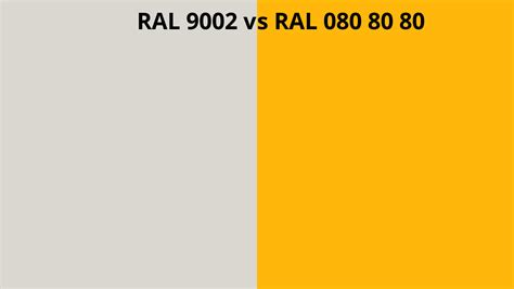 Ral 9002 Vs 080 80 80 Ral Colour Chart Uk