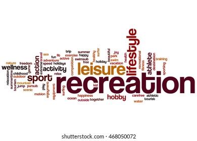 Recreation Word Cloud Concept Stock Illustration Shutterstock