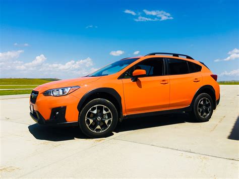 Orange Subaru Crosstrek Interior