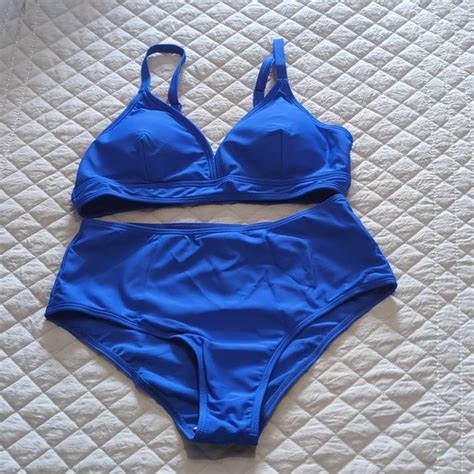 SHEIN Swim Shein Royal Blue Bikini Set Poshmark