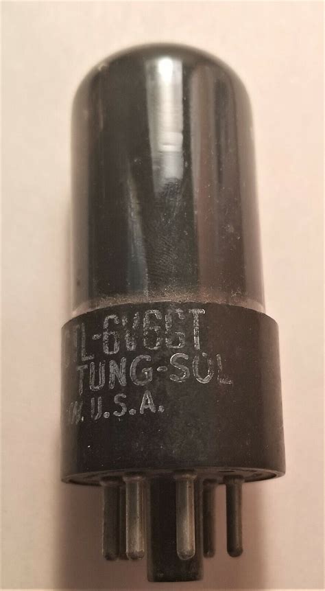 TUNGSOL 6V6GT G JAN CTL VINTAGE TUBE SMOKED GLASS VT 107 TOP QUALITY