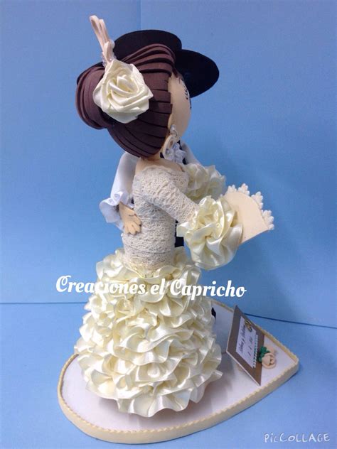 Creaciones El Capricho Novios Vestidos De Flamencos Para Una Tarta De