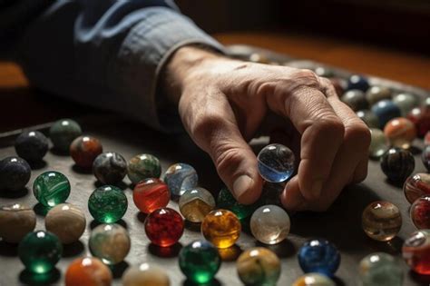 Premium AI Image | Marbles for a game of marbles