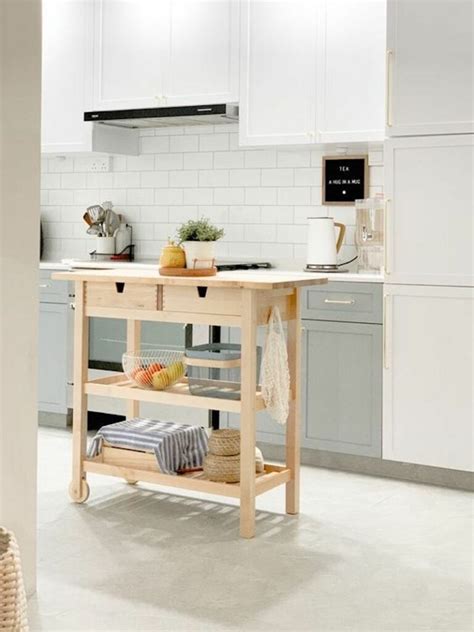 Small Wooden Movable Kitchen Island Stylemag Style Degree