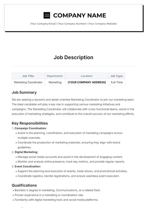 Free Data Encoder Job Description Template Edit Online And Download