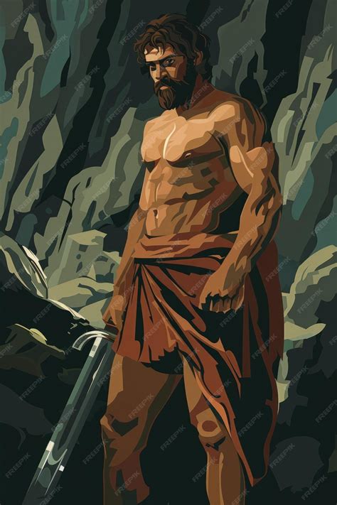 premium photo odysseus icon greek warrior  hero  mythology