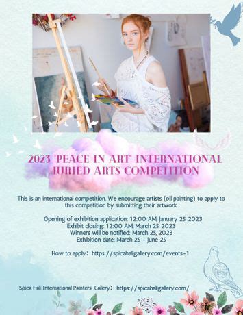 Peace In Art International Juried Arts Competition Online