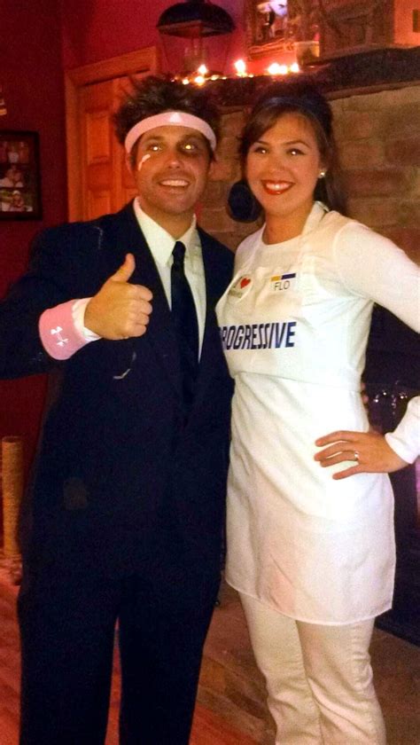 Flo and Mayhem. Couples costume. | Couples costumes, Couple halloween ...