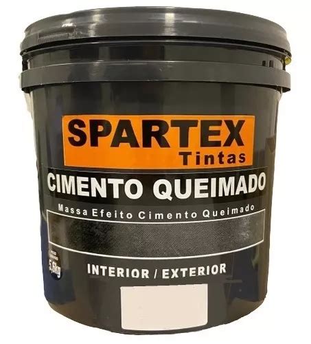 Revestimento Cimento Queimado Spartex 5 6kg Cinza Original MercadoLivre