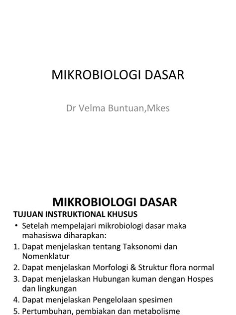 Dasar Dasar Mikrobiologi Pdf Pdf