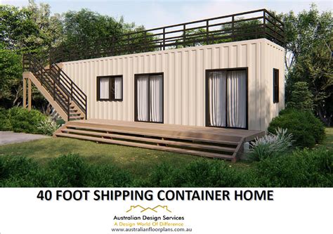 SHIPPING CONTAINER HOME 40-foot Container Shipping Container Cargo Container House Plans Great ...