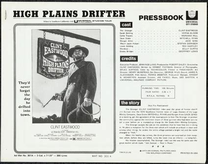 High Plains Drifter | Pressbook | Movie Posters | Limited Runs